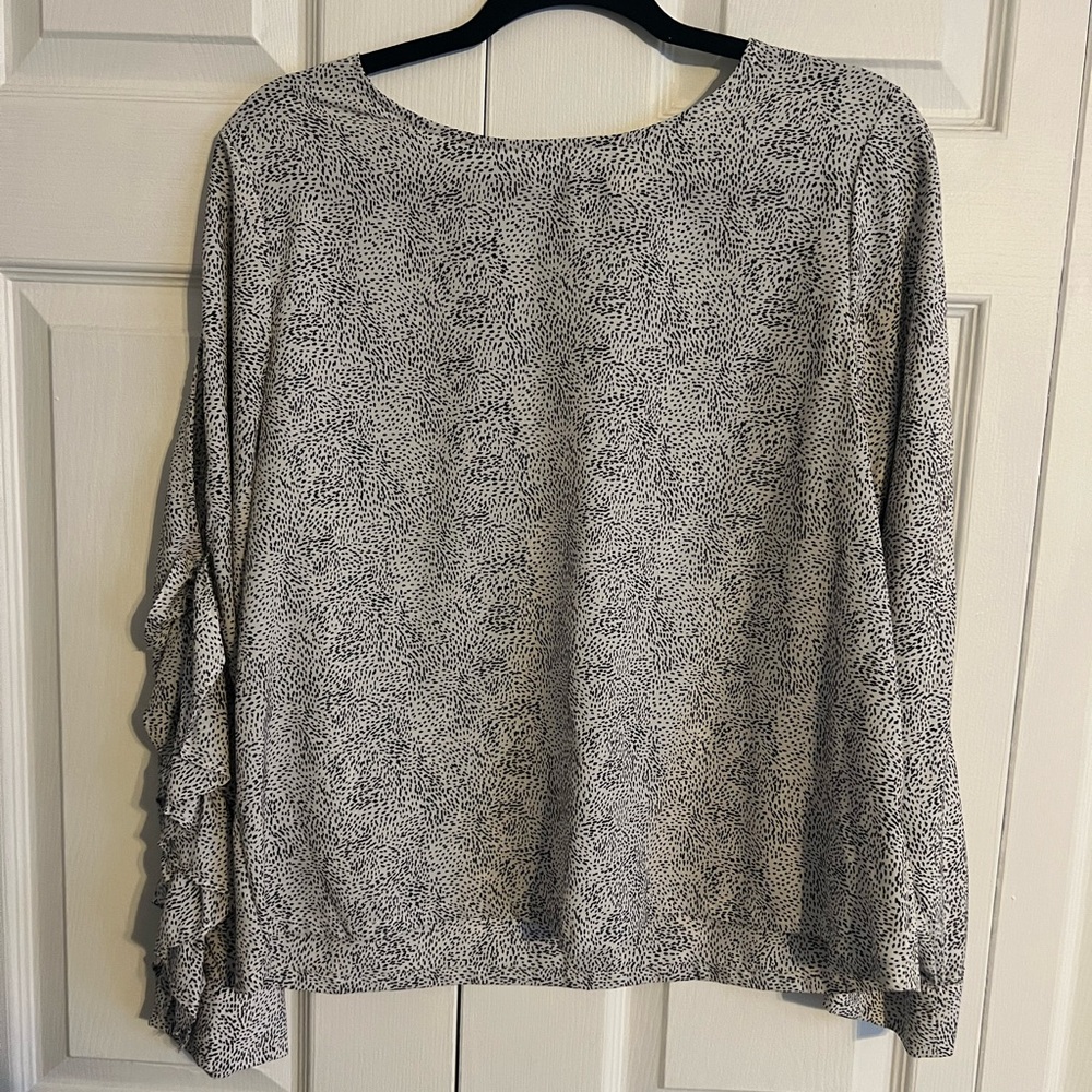 A New Day Monochrome Patterned Blouse